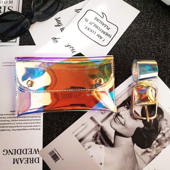 🔴 Holographic Fannypack - Trendy Belt Closure - Picture 5 of 8